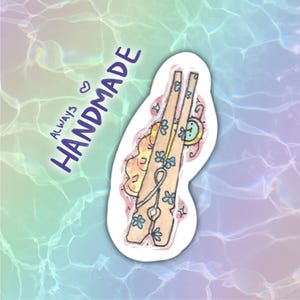 Raupe Kleidung Anstecker BLUMEN Aufkleber! Holo Sommermotiv für Autos, Wasserflaschen, Scrapbooks und vieles mehr