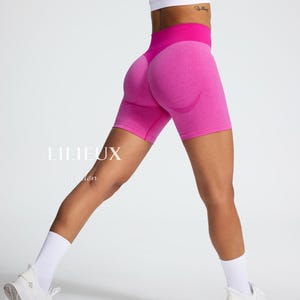 Sömlösa Scrunch Butt Yoga Shorts - Booty Lifting Workout Shorts | Snabbtorkande, högstretchiga magkontrollshorts | för kvinnor