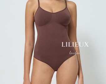 LILIEUX - Seamless Sculpting Bodysuit – Adjustable Strap Shapewear – Comfortable Slimming Body Shaper