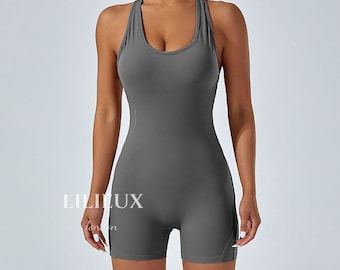Stylish Open-Back Sports Jumpsuit Gift for her