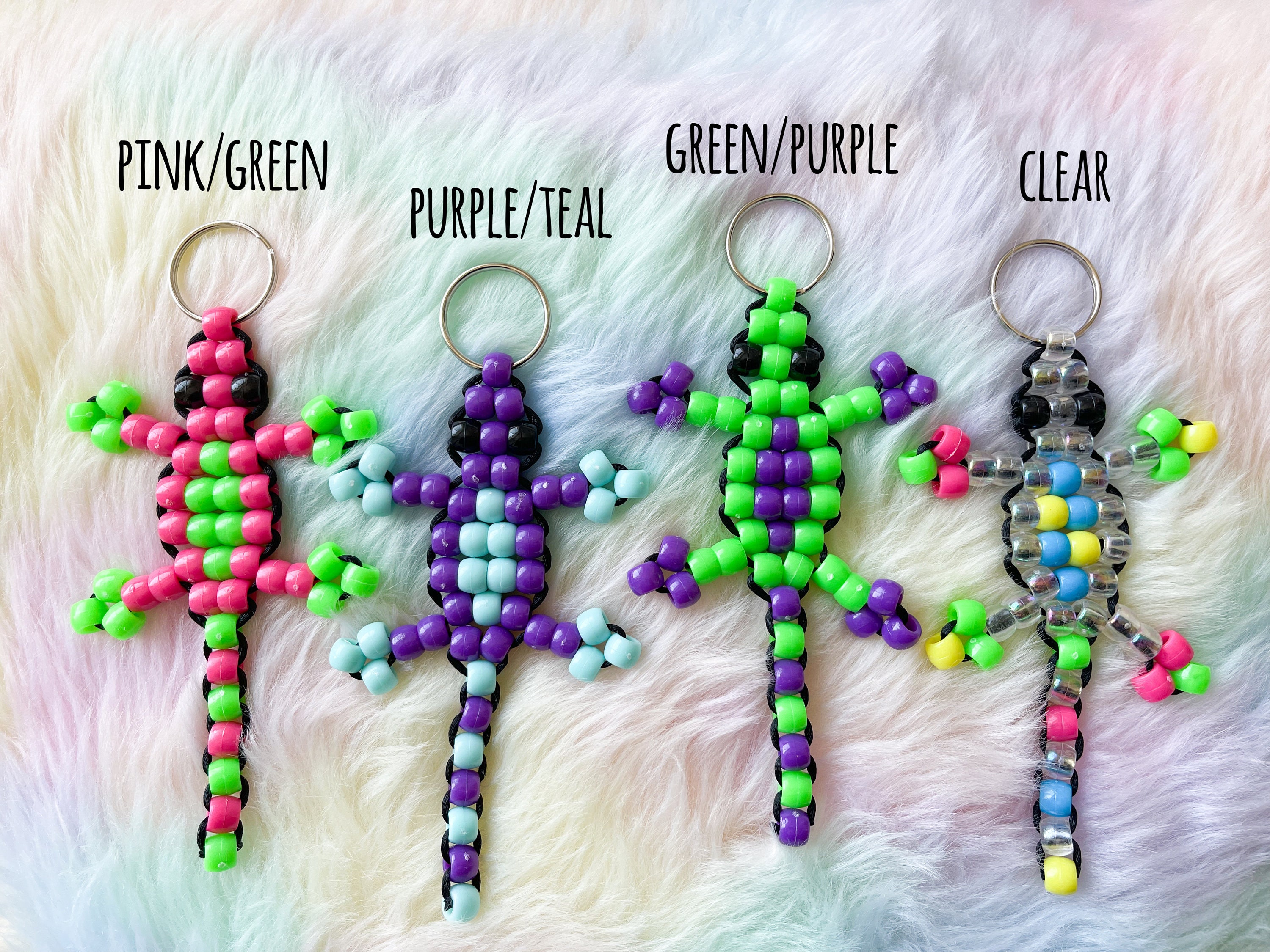 Bead Lizard Keychain Bead Gecko Cute Beaded Animal Etsy