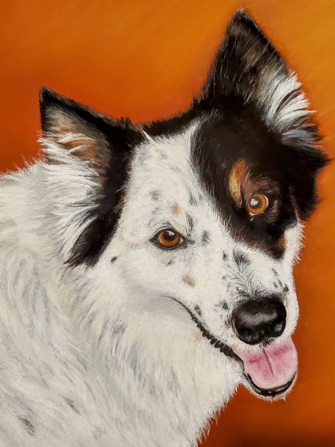 Custom Pet Portait, Hand Drawn Pastel & Colored Pencil Pet Portrait - Etsy