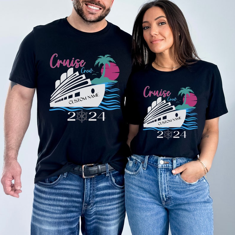Custom Family Cruise 2024 Shirts Cruise Crew T-shirts Matching Group