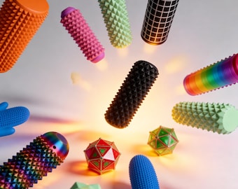 25+Sensory Fidget STL Bundle 3D Desk Fidgets for Stress Relief, Focus, ADHD & Autism Support STL Pack | 3D Printing Models Stimulator Fidget