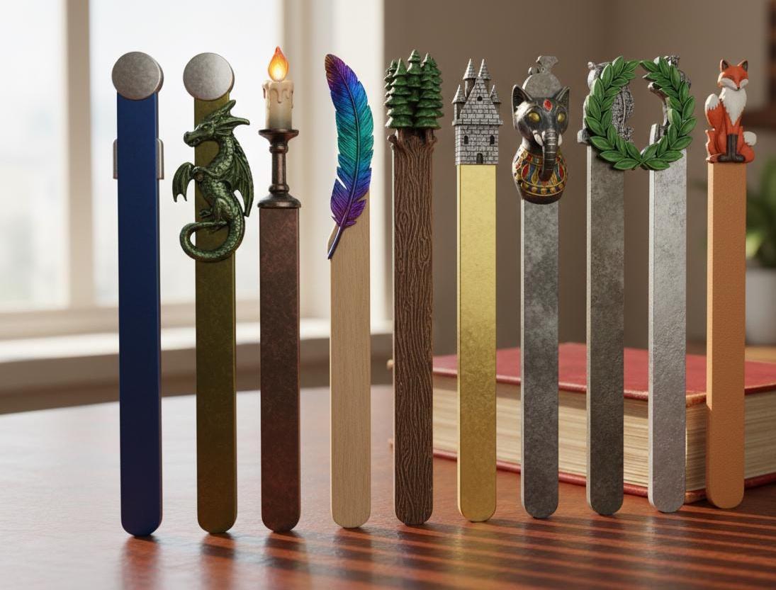 3D Printable Bookmark Bundle STL 130+ Cute Themed Bookmarks Set Cozy ...