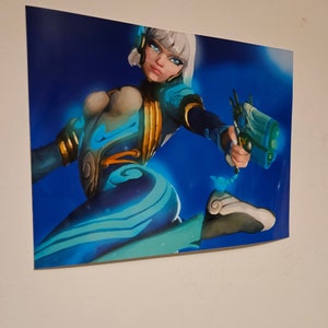 Overwatch 2 DVa D.va All Stars Drawing Art Print ow2