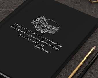 Jane Austen Quote Journal, Book Lover Gift, Classic Literature