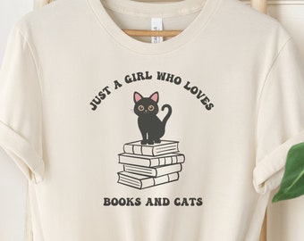 Camisa Libros y Gatos