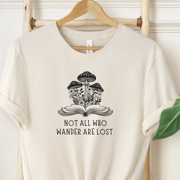 Alice's Adventures in Wonderland Shirt, Mushroom Tshirt, Lewis Carroll Quote, Cheshire Cat Shirt, English Teacher Gift, Librarian Tshirt
