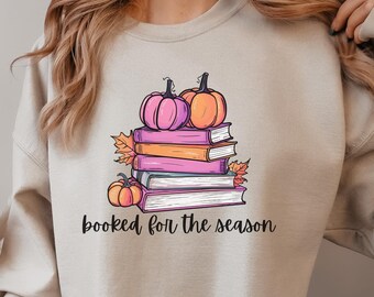 季節限定スウェットシャツ：パンプキンパッチ読書好きへのギフト
