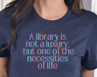 Maglietta bibliotecaria libresca, maglietta con citazione della biblioteca
