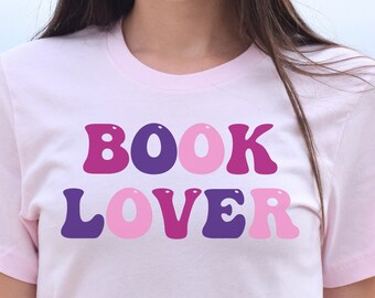 Retro Book Lover Shirt: Colorful Reader Gift