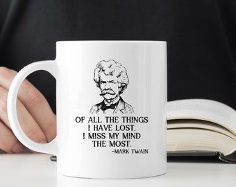 Mark Twain Quote-mok: literair cadeau voor boekenliefhebbers