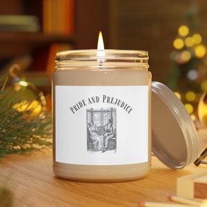 Pride and Prejudice Candle, Jane Austen Gift, Jane Austen Candle, Mr. Darcy Gift, Bookish Home Decor, English Teacher Gift, Librarian Candle