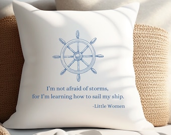Little Women Gift, Little Women Pillow, Louisa May Alcott Home Decor, Gift for English Teachers, Librarian Gift, Gift for Readers