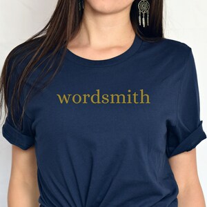 Camisa de escritor, camisa de creador de palabras, regalo para escritores, escritores de poesía, camisa de profesor de inglés, regalo para estudiantes de inglés, amantes de la poesía, amantes de los libros