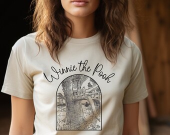 Vintage Winnie the Pooh Shirt, Winnie the Pooh Illustration, Hundred Acre Woods Shirt, Bookish Shirt, Gift for Readers, Book Lovers