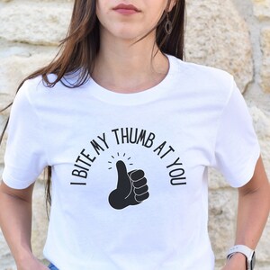 English Teacher Shirt, Shakespeare Shirt, I Bite My Thumb at You quote, literary shirt, bookish tee, Librarian Shirt, William Shakespeare
