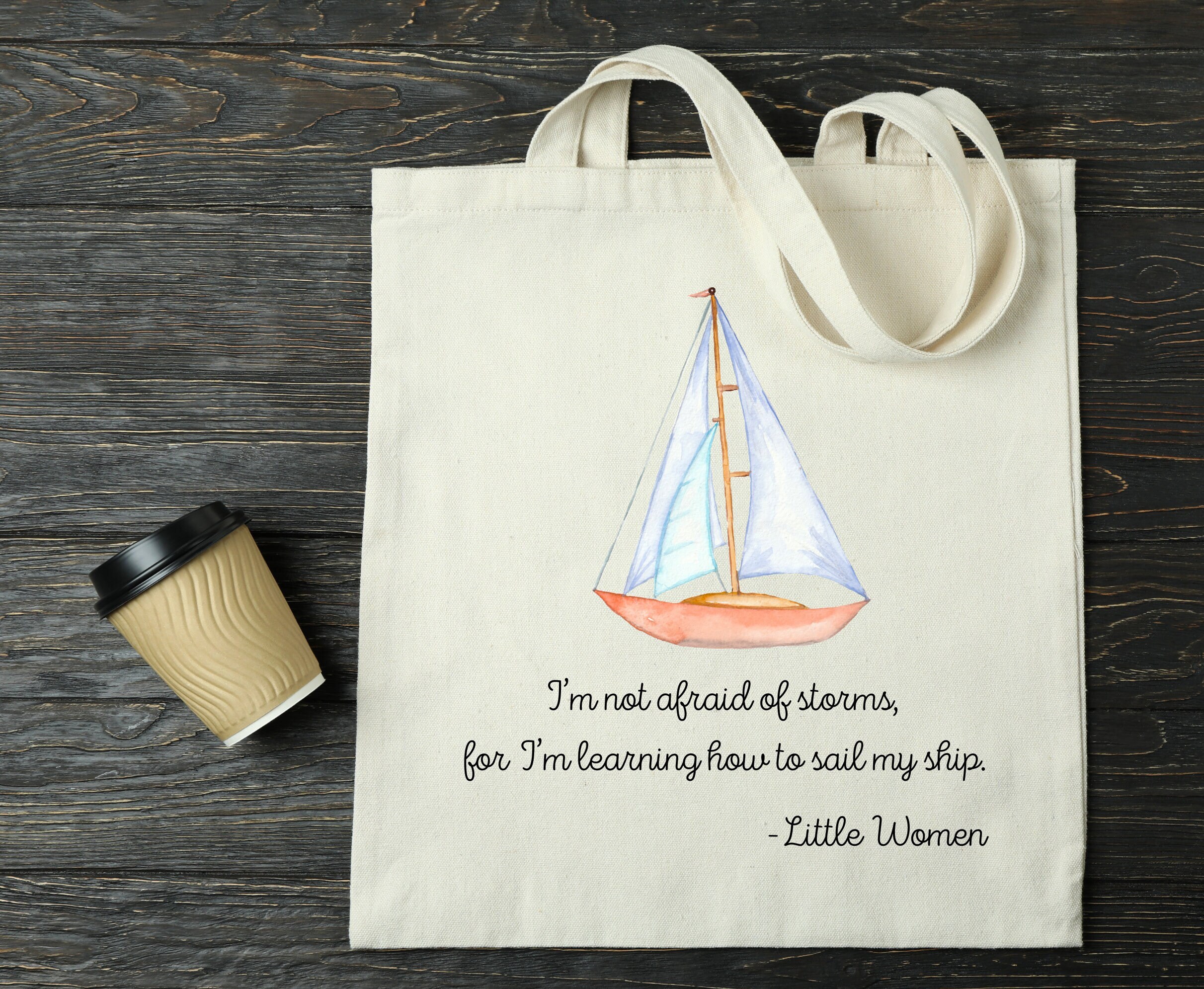 Little Women Tote Bag, Little Women Quotes, Louisa May Alcott Tote Bag ...