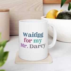 Pride and Prejudice Mug, Jane Austen Gift, Mr. Darcy Coffee Cup, Bookish Mug, Jane Austen Coffee Mug, Book Lovers Gift, Book Nerd Cup