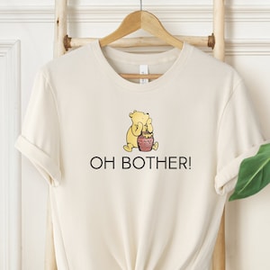 Camiseta vintage do Ursinho Pooh: citação "Oh, que chatice", presente para amantes de livros