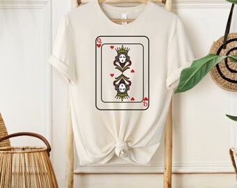 Camiseta de la Reina de Corazones: Camiseta de naipes de Alicia en el País de las Maravillas