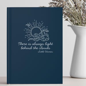 Little Women Journal, Louisa May Alcott Quote, Librarian and English Teacher Gift, Writing Notebook for Readers, Gift for Her, Book Lover