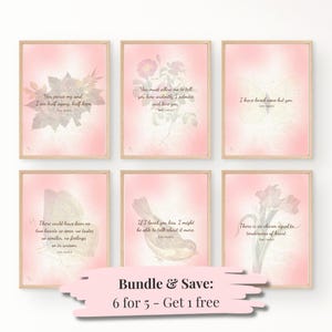 Jane Austen Love Quote Print Set: Regencycore Wall Art (Digital Download)