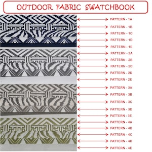 Outdoor Upholstery Fabric by the Yard, Outdoor Furnishing Fabric, Water & Stain resistant, Upholstery Fabric For Garden Furnishing