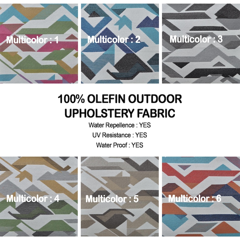 multicolored upholstery fabric outdoor