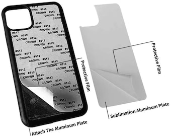 Sublimation Phone Cases Blanks | Soft TPU+PC Mobile Case with Aluminum Inserts
