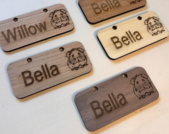 Personalised Guinea Pig Name Sign - Standard or Formaldehyde Free Plywood|Custom Using water-based paint and animal-friendly