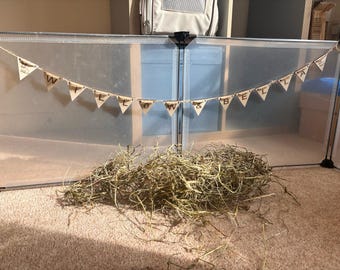Rabbit Garland, Gift For Cavy Lover, Handmade Rabbit Banner, Rabbit name sign
