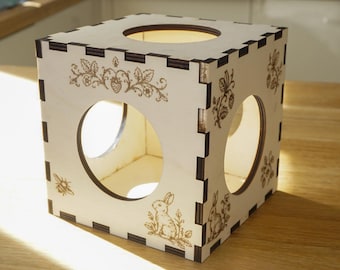 Personalized Hay Cube: Rabbit