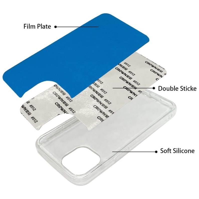 Puede incluir: Una funda de tel&eacute;fono transparente con una placa de pel&iacute;cula azul y una pegatina adhesiva de doble cara. La funda est&aacute; hecha de silicona suave y tiene un recorte para la c&aacute;mara.