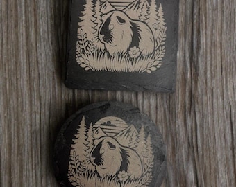 Guinea Pig Slate Drinking coasters, unique gift