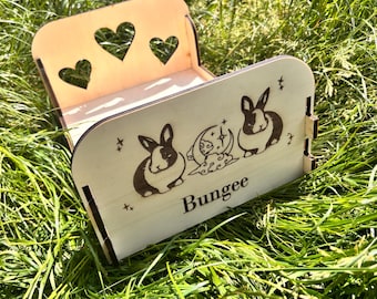 Gepersonaliseerde dierenmand: de perfecte knuffelplek voor konijnen!