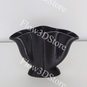 Modern Wave Vase 3D Print Stl File