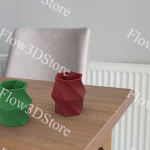 Modern Helical Planter 3D Print STL File