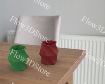 Archivo STL de impresión 3D de jardinera helicoidal moderna