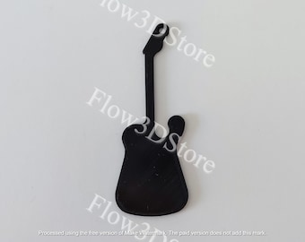 Guitar Keychain Stl File
