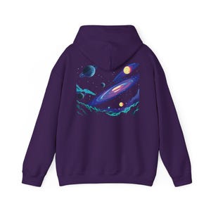 Galaxy Hoodie, Unisex Space Hoodie, Cosmic Pullover