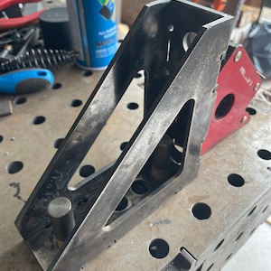 Welders fabrication square 6&quot; x 6&quot; x 2&quot; DXF file for 4 mm steel thickness
