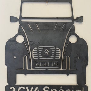 Archivo DXF de coche Citroën 2CV Corte por plasma y láser CNC