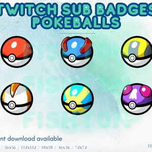 Poki Ball Sub Badges IPokeballsI Twitch Sub Badges -  Portugal