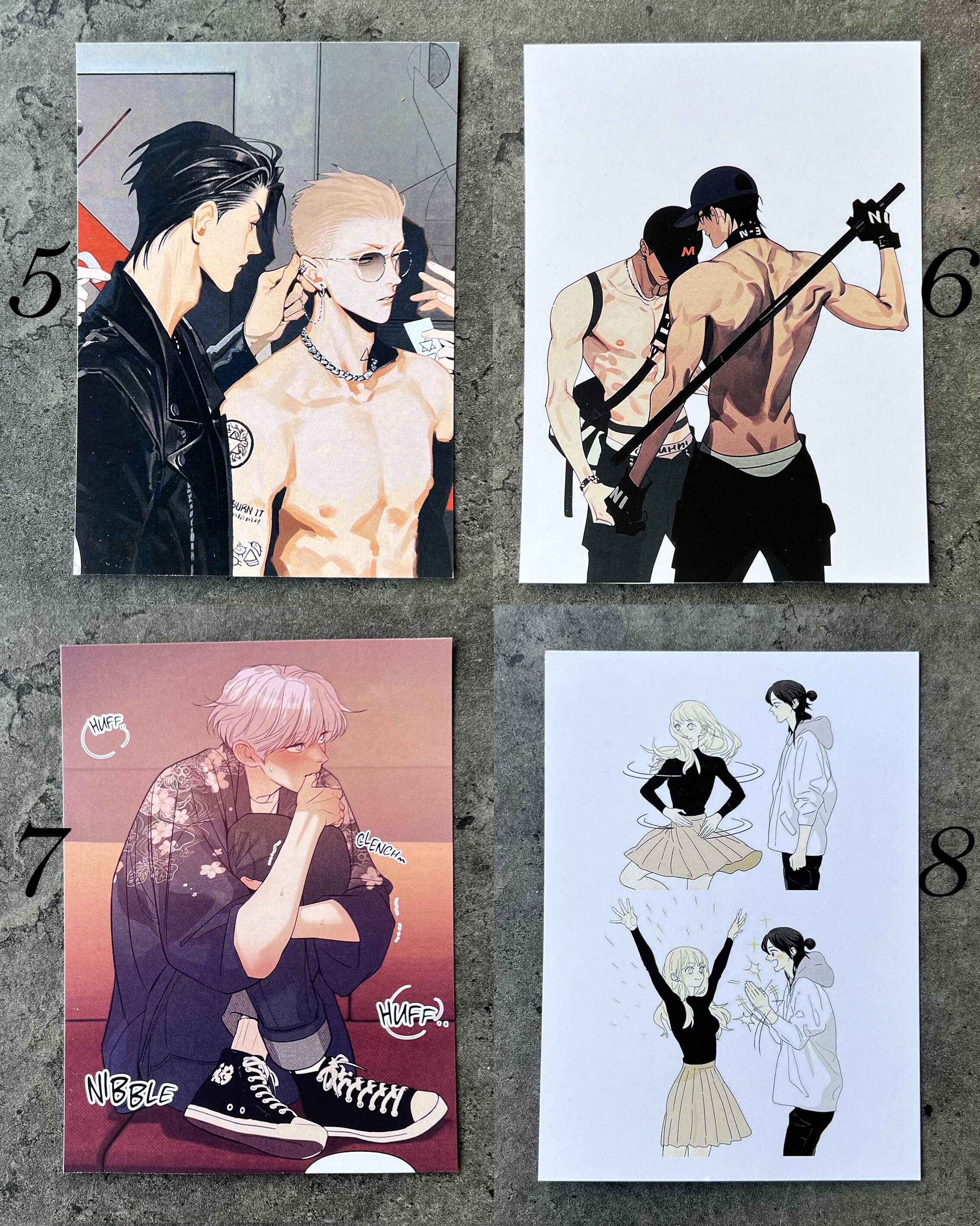 Yaoi Cards BL Manhwa Manga Postcard 19 Days, Pearl Boy, Green Light ...