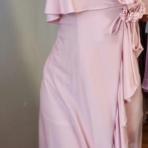 Vintage 70s wrap gown