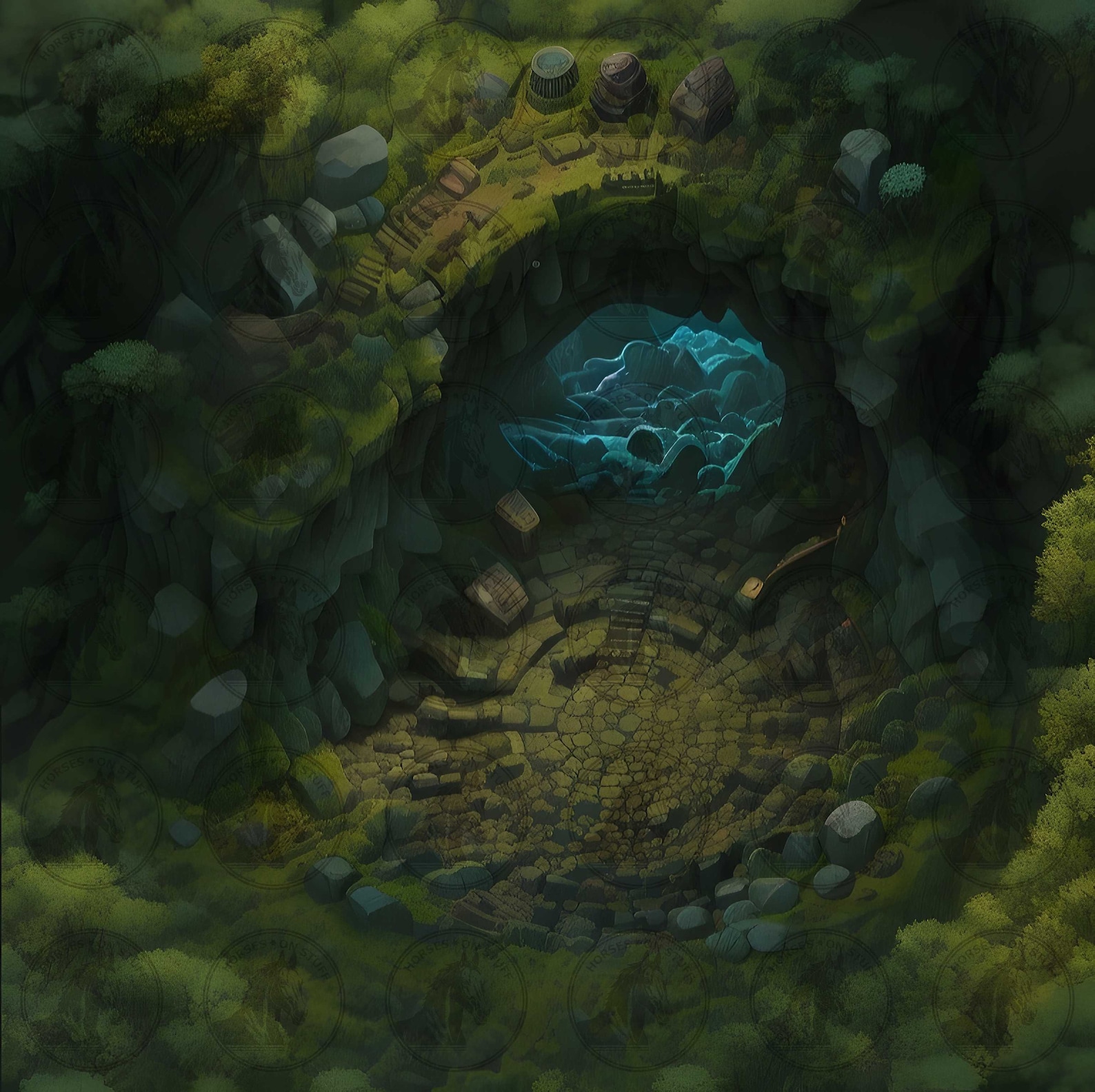 Enchanted Forrest Maps Dnd Battle - Il 1588xN.4937082497 Gtzz
