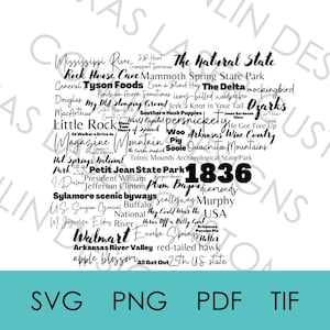 Arkansas SVG digitaler Download