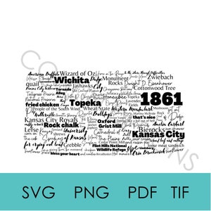 Kansas svg digital download